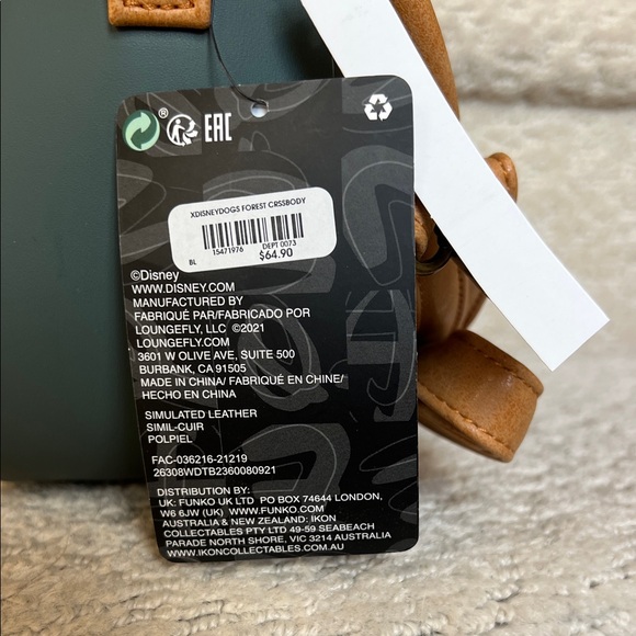 Loungefly Disney Tan and Cream Crossbody Bag - Picture 2 of 3